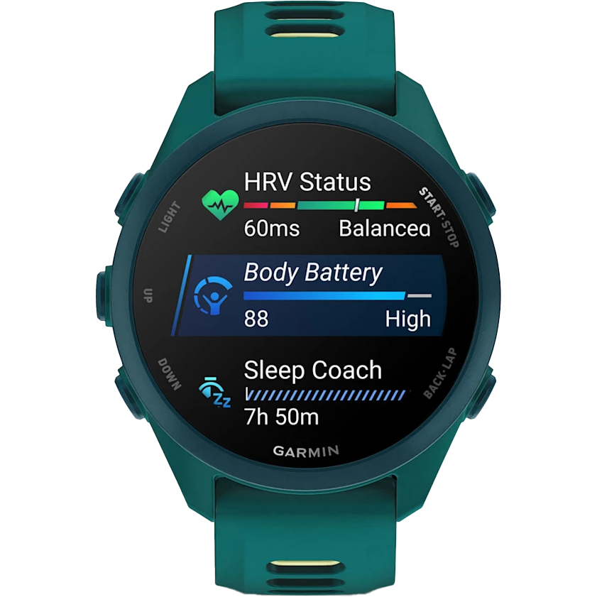 Montres connectées Garmin Forerunner 170 Music Teal Green with Teal Green/Citron Band - 010-03920-12 - photo 4