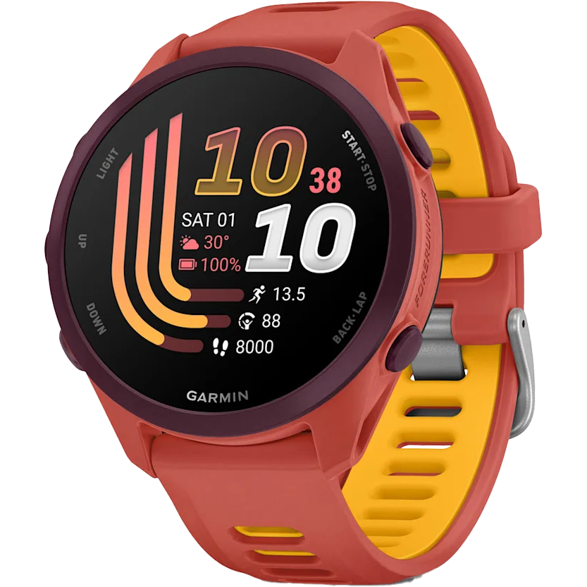 Montres connectées Garmin Forerunner 170 Music Red Pink with Red Pink/Mango Band - 010-03920-13