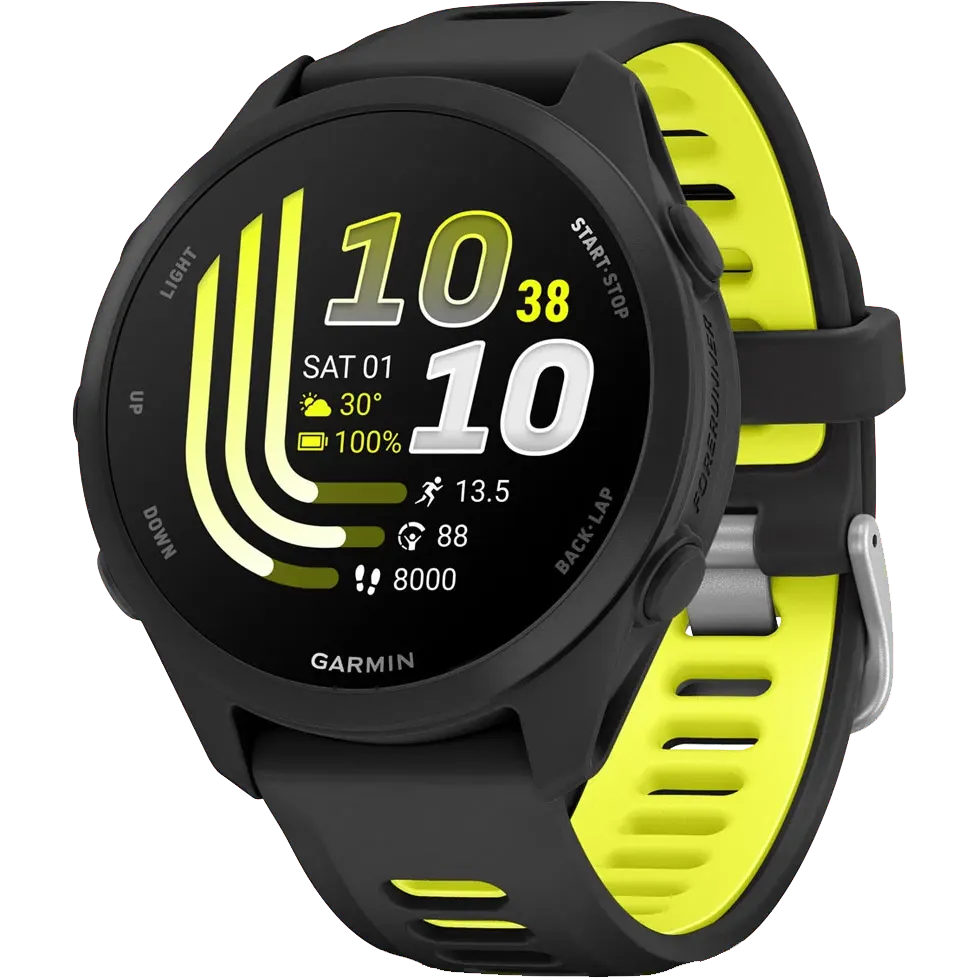 Montres connectées Garmin Forerunner 170 Black with Black/Amp Yellow Band - 010-03920-00
