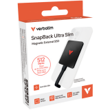 Disque de stockage externe SSD 512GB Verbatim SnapBack Ultra Slim (32335)