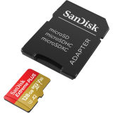 Carte mémoire 128GB MicroSD SanDisk Extreme Plus + SD adapter (SDSQXBD-128G-GN6MA)