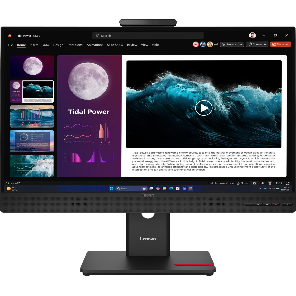 Écran Lenovo 27" ThinkCentre TIO27 Gen6 (13LCGAT6EU)