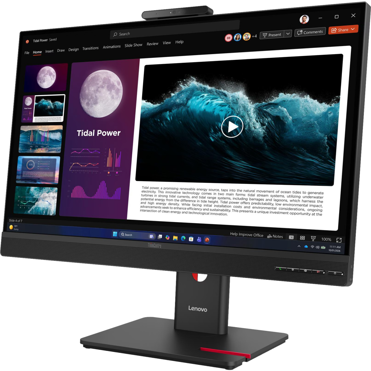 Écran Lenovo 27" ThinkCentre TIO27 Gen6 (13LCGAT6EU) - photo 2