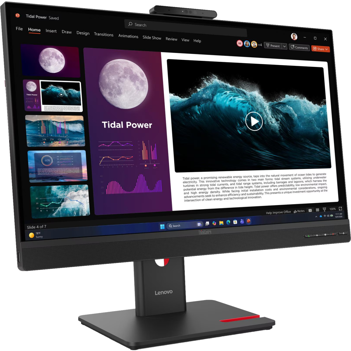 Écran Lenovo 27" ThinkCentre TIO27 Gen6 (13LCGAT6EU) - photo 3