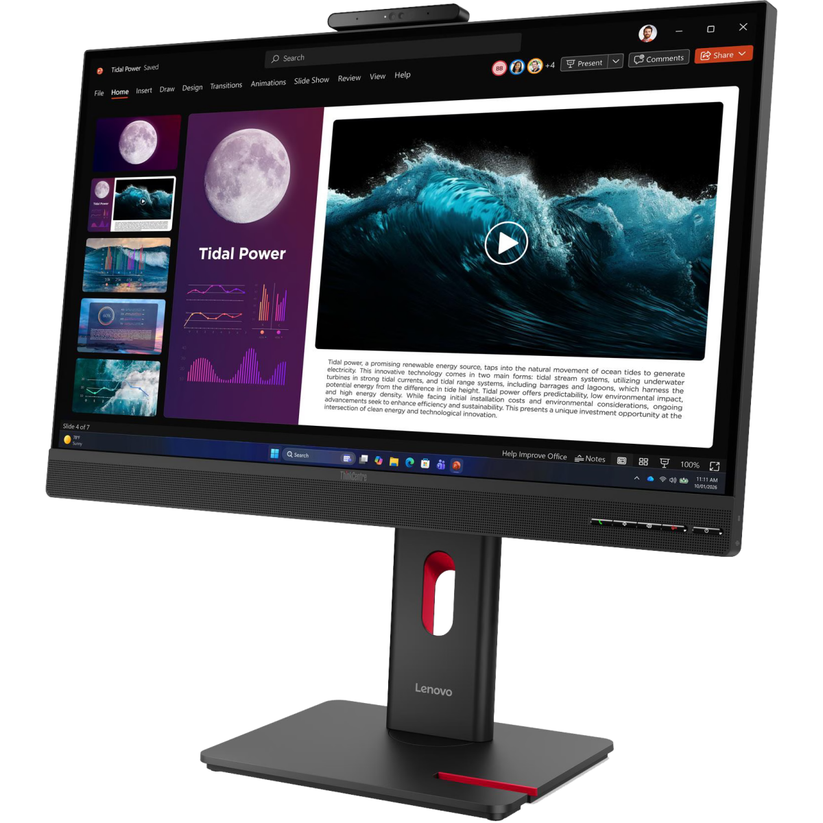 Écran Lenovo 27" ThinkCentre TIO27 Gen6 (13LCGAT6EU) - photo 4