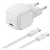 Chargeur secteur Belkin BoostCharge Compact 30W Grey + Type-C Cable (WCA008KQ2MSL-B6)