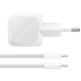 Chargeur secteur Belkin BoostCharge Compact 30W Grey + Type-C Cable (WCA008KQ2MSL-B6)