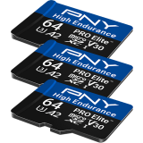 Carte mémoire 64GB MicroSD PNY PRO Elite High Endurance + SD adapter (P-SDU64GX3V32100PHE-GE) (3 pcs)