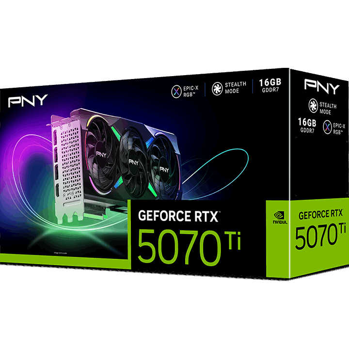 Видеокарта NVIDIA GeForce RTX 5070 Ti PNY EPIC-X Triple Fan ARGB 16GB (VCG5070T16TFXXPB1) - photo 10