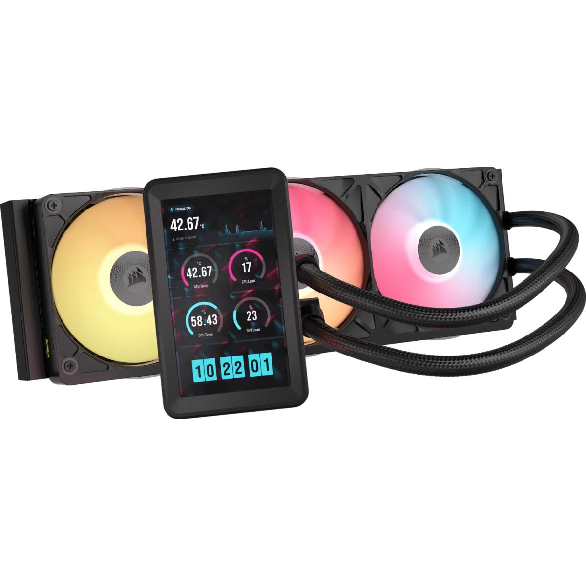 Système de refroidissement liquide Corsair iCUE LINK TITAN II 360 RX LCD Black (CW-9061045-WW) - photo 2
