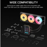 Système de refroidissement liquide Corsair iCUE LINK TITAN II 360 RX LCD Black (CW-9061045-WW)