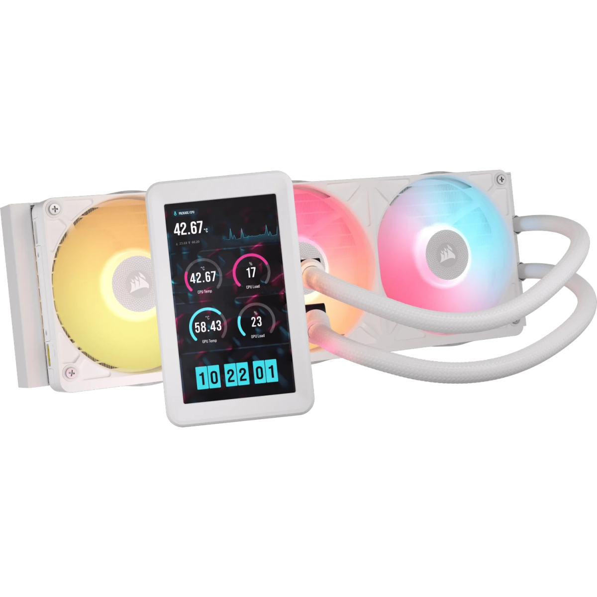 Système de refroidissement liquide Corsair iCUE LINK TITAN II 360 RX LCD White (CW-9061046-WW) - photo 2