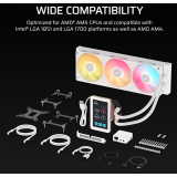 Système de refroidissement liquide Corsair iCUE LINK TITAN II 360 RX LCD White (CW-9061046-WW)