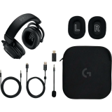 Haut-parleurs / Ensemble casque-micro / Casque audio Logitech G PRO X 2 LightSpeed Black (991-000550)