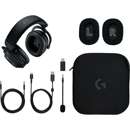 Haut-parleurs / Ensemble casque-micro / Casque audio Logitech G PRO X 2 LightSpeed Black (991-000550) - photo 6