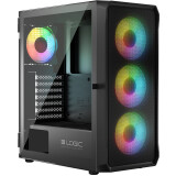 Boîtier Logic Concept Portos ARGB Midi Black (AT-PORTOS-10-0000000-0002)