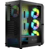 Boîtier Logic Concept Portos ARGB Midi Black (AT-PORTOS-10-0000000-0002)