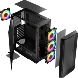 Boîtier Logic Concept Portos ARGB Midi Black (AT-PORTOS-10-0000000-0002)