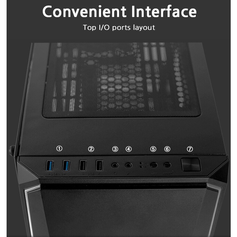 Datoru korpuss Zalman K1 Rev.B Black - foto 5