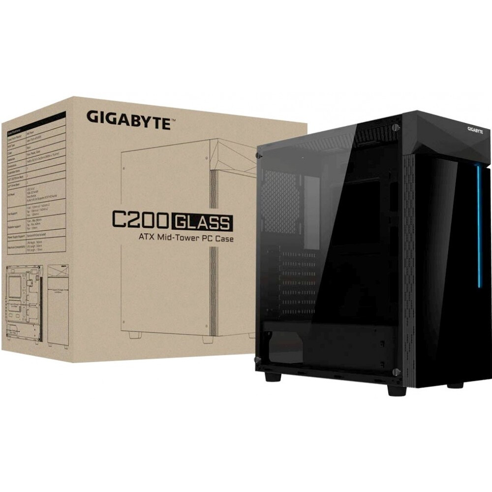 Datoru korpuss Gigabyte C200 GLASS Midi-Tower (GB-C200G) - foto 8