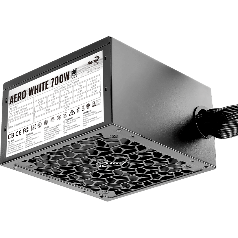 Barošanas bloks 700W AeroCool Aero White - foto 6