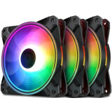 Korpusa ventilators DeepCool CF120 Plus 3 in 1 RGB (DP-F12-AR-CF120P-3P)