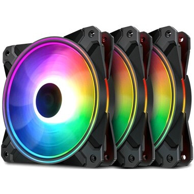 Korpusa ventilators DeepCool CF120 Plus 3 in 1 RGB - DP-F12-AR-CF120P-3P