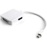 Pārejas savienojums Mini DisplayPort (M) - HDMI/DisplayPort/DVI (F), 0.18m, Greenconnect GCR-MDP2DHD