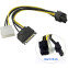 Pārejas savienojums Orient Molex (M) + SATA (M) - PCI-E 8pin (C578)