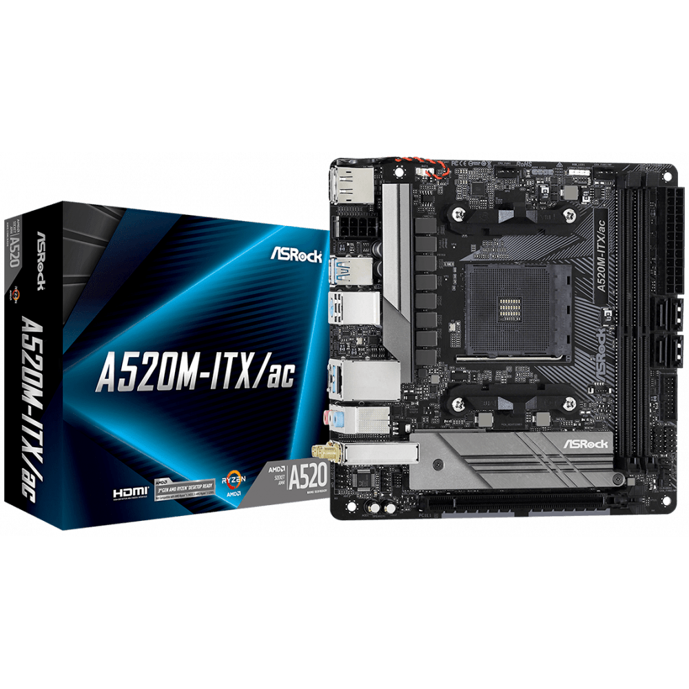 Pamatplate ASRock A520M-ITX/AC - foto 5