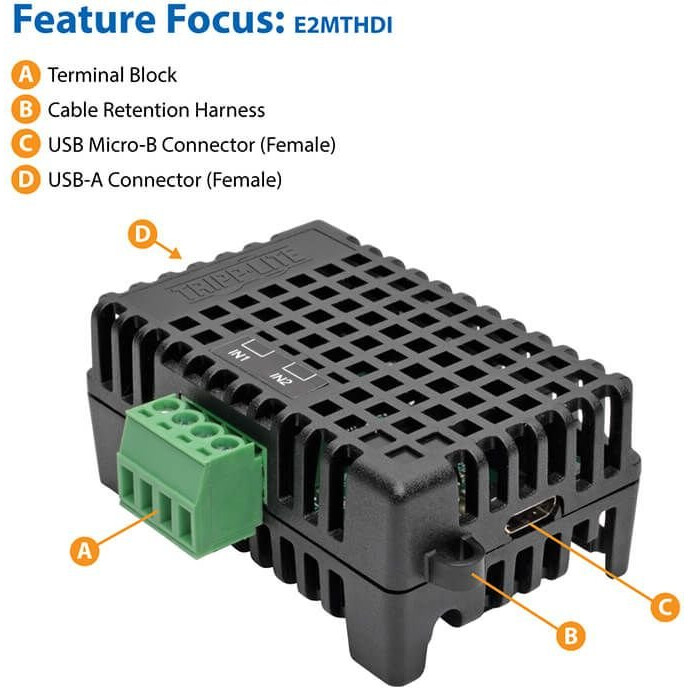 Temperatūras un mitruma sensors Tripp Lite E2MTHDI - foto 3