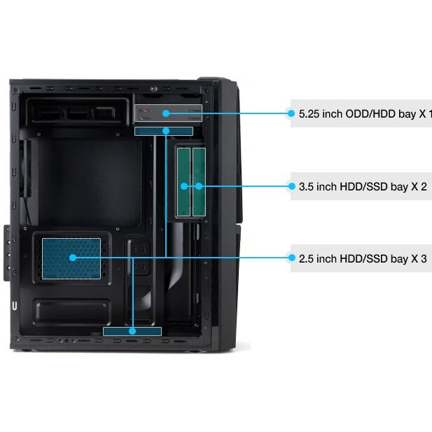 Datoru korpuss Zalman ZM-T4 Black - foto 6