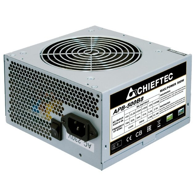 Alimentation électrique 500W Chieftec Value (APB-500B8) OEM