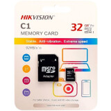 La carte mémoire 32Gb MicroSD Hikvision C1 + SD adapter (HS-TF-C1/32G) (HS-TF-C1(STD)/32G/Adapter)