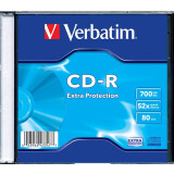 Disks CD-R Verbatim 700Mb 52x Slim Case (1pc) (43347)