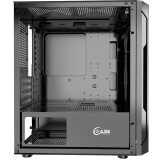 Datoru korpuss Powercase Mistral Micro Z3B Mesh LED Black (CMIMZB-L3)