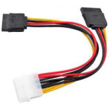 Pārejas savienojums Molex - 2x SATA, VCOM VPW7572
