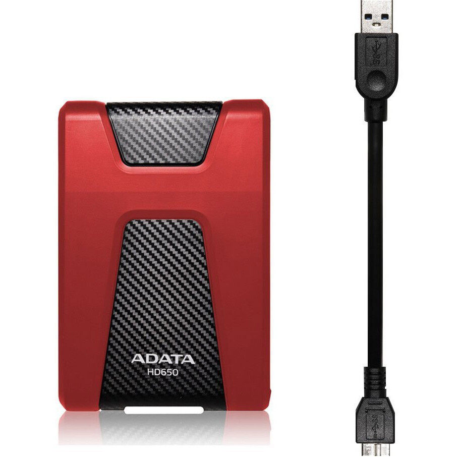 Disque dur externe 2TB ADATA HD650 Red (AHD650-2TU31-CRD) - photo 2
