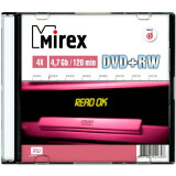DVD+RW Mirex 4.7Gb 4x Slim Case (1pc) (202608)