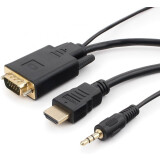 câble HDMI (M) - VGA (M), 1.8m, Cablexpert A-HDMI-VGA-03-6