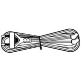 Câble dalimentation du ventilateur Hyperline KL-FCRD-2F-EU-1.8-BK