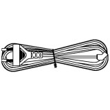 Câble dalimentation du ventilateur Hyperline KL-FCRD-1F-EU-1.8-BK