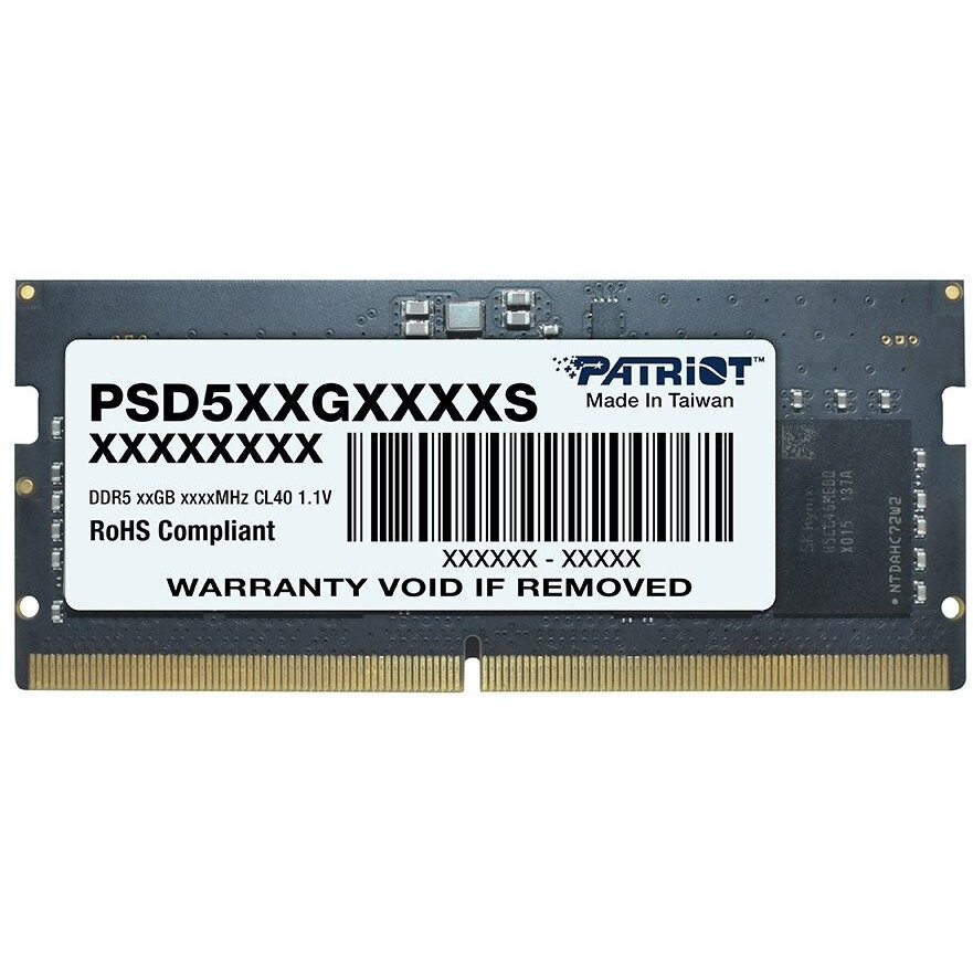 Mémoire vive 32GB DDR5 4800MHz Patriot SO-DIMM (PSD532G48002S)