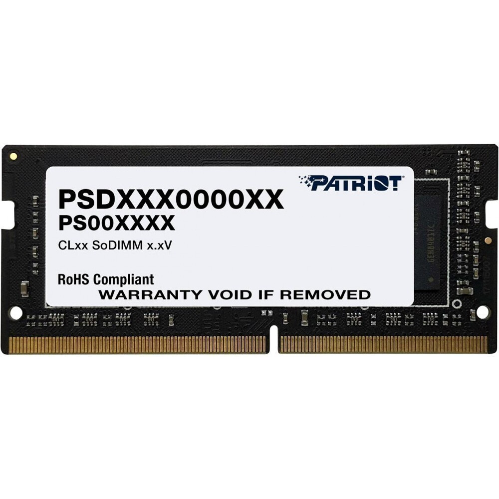 Mémoire vive 8GB DDR4 3200MHz Patriot Signature Line SO-DIMM (PSD48G320081S)
