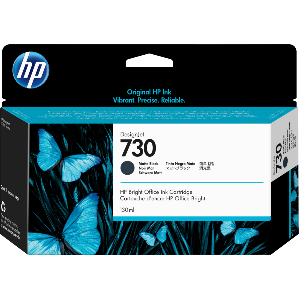 cartouche HP P2V65A (№730) Matte Black