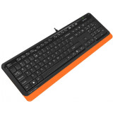 Tastatūra A4Tech Fstyler FK10 Black/Orange
