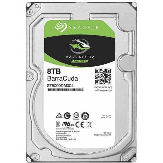 Cietais disks Seagate Barracuda 8Tb (ST8000DM004)