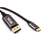 Kabelis USB Type-C - DisplayPort, 1.8m, VCOM CU422MC-1.8M