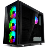 Datoru korpuss Fractal Design Define S2 Vision RGB TG Blackout (FD-CA-DEF-S2V-RGB-BKO-TGD)