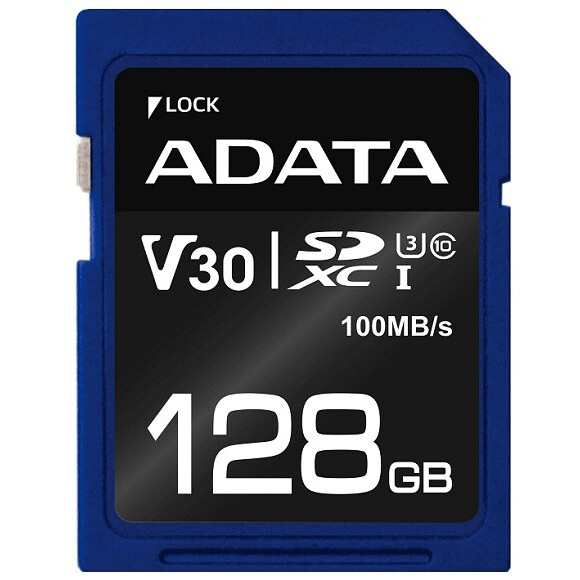 Carte mémoire 128GB SD ADATA Premier Pro (ASDX128GUI3V30S-R)
